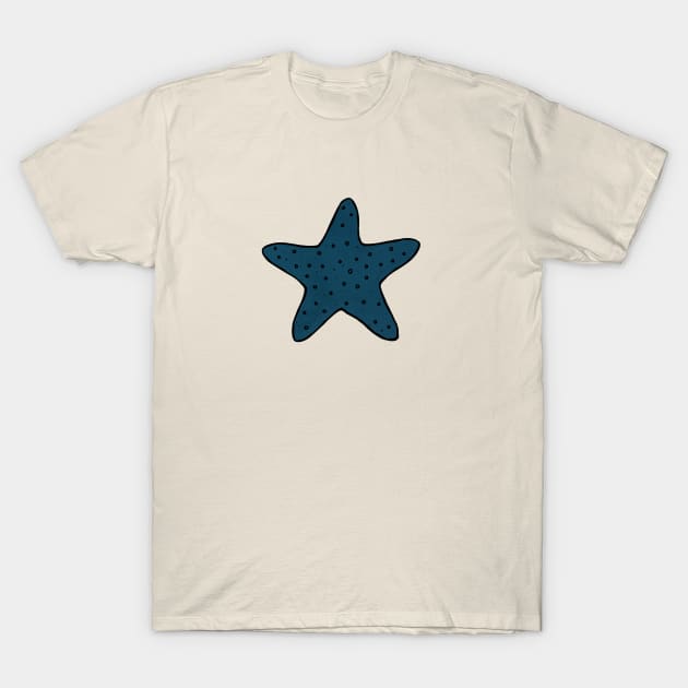 Teal Starfish T-Shirt by toffany's